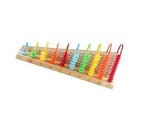 WHAMVOX Wooden Abacus Math Learning for Lightweight Portable Counting Frame with Multi-color Beads Educational Tool for S Numeracy and Brain Development