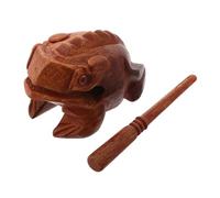 WHAMVOX Wooden Frog Instrument Decor Fun Musical Instrument Wood Frog Model Decor