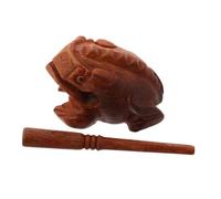 WHAMVOX Wooden Frog Musical Instrument Compact Percussion Guiro with Rich Resonant Sound for Beginners and All Ages Smooth Finish Handcrafted Frog Sound Maker for Portable and Cognitive