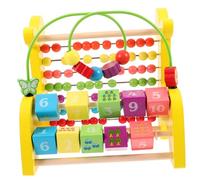 WHAMVOX Wooden Giraffe Abacus Educational for Interactive Math Learning Tool Beads Counting Aid Early Cognitive Development