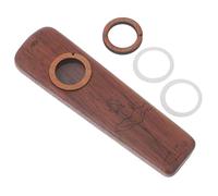 WHAMVOX Wooden Kazoo Musical Instrument Portable Beginner-friendly Kazoo for Guitar Ukulele Accompaniment Music Gift for Adults