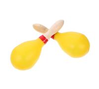 WHAMVOX Wooden Maracas Shaker Pair for Toddlers Kids Percussion Instrument Handheld Rattle with Sturdy Construction and Comfortable to Hold for Early Music Education and Playtime