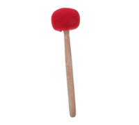 WHAMVOX Wooden Singing Bowl Mallet Red Wool Felt Head, Medium Size Sound Bowl Stick Accessory for Tibetan Meditation and Healing