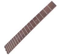 WHAMVOX Wooden Ukulele Fretboard Easy to Use and Comfortable Replacement Accessory for Soprano Ukulele, 26-inch Brown Fingerboard with 18 Frets and White Dot Markers Will Not Hurt Hands