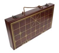 WHAMVOX Wooden Xiangqi Chess Set Dual-Function Storage Box Portable Travel Chinese Chess Board Training Game