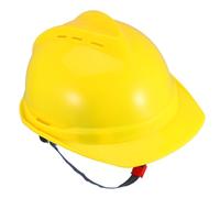WHAMVOX Yellow Ventilated Construction Safety Helmet V-Shaped Inserted Liner, Thickened Hard Hat for Summer Worksites, Industrial Head Protection for Men and Women