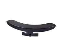 WHAMVOX Zinc Alloy Single Leg Banjo Armrest Black Mirror Finish Protector Accessory for Vintage Model Restoration Suitable for Brackets with Two Rim Hooks