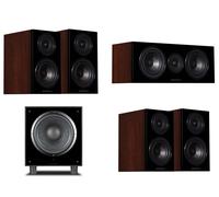 Wharfedale Diamond 12.1 HCP Home Cinema Package Speakers - Walnut Pearl
