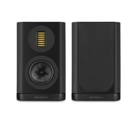 Wharfedale EVO 5.1 Bookshelf Speakers (Pair) - 5″ Woven Kevlar Woofer, 35 × 70 mm AMT Tweeter, Bass-Reflex, Walnut (Black)