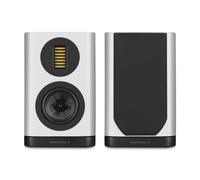 Wharfedale EVO 5.1 Bookshelf Speakers (Pair) - 5″ Woven Kevlar Woofer, 35 × 70 mm AMT Tweeter, Bass-Reflex, Walnut (White)