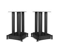 Wharfedale EVO 5.2 Speaker Stands (Pair) - High-Carbon Steel & MDF Base, 478 mm Height with Spikes & Rubber Feet