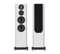Wharfedale EVO 5.4 Floorstanding Speakers (Pair) - 3-Way Bass-Reflex Tower, Dual 6.5″ Kevlar Woofers, Soft-Dome Mid, AMT Tweeter, SLPP Port Technology (White)