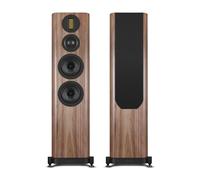 Wharfedale EVO 5.4 Floorstanding Speakers (Pair) - 3-Way Bass-Reflex Tower, Dual 6.5″ Kevlar Woofers, Soft-Dome Mid, AMT Tweeter, SLPP Port Technology (Walnut)