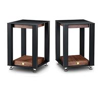 Wharfedale Linton Heritage Stands (Walnut, Pair) - Custom Fit, 1000 lb Load Capacity