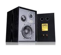 Wharfedale Super Denton Heritage Standmount Bookshelf Speakers Pair - Black Oak