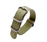 WHARGTSL 20mm, 22mm, 24mm, 26mm Double Sided Thickened Canvas Watch Band General Nylon Seatbelt Fit For Panerai/Breitling/ZENITH Pilo(Army green sk,24mm)