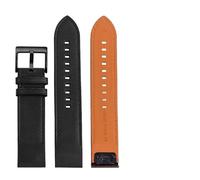 WHARGTSL 20mm 22mm 26mm Quick Fit Leather Strap Fit For Garmin Fenix 7X 7 Solar 6X 6 Pro 5X Plus/EPIX/MARQ/Mk2 Mk2i Watch Band Bracelet Acces(Black BK,26mm)
