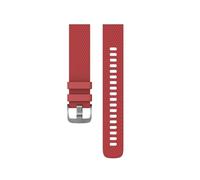 WHARGTSL 20mm Width Silicone Watch Strap Fit For Garmin Vivoactive 3 Band Sport Silicone Wristband Fit For Forerunner 245 645 Smartwatch Band S/L(Red,20mm-Large size)