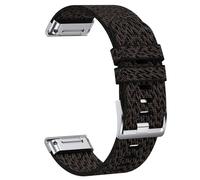 WHARGTSL 22 26MM Jacquard Nylon Watchband Strap Fit For Garmin Fenix 7/7Pro/7X/6X/6 Pro/5X/5 Plus/6/Epix/Instinct Replaceable Wristband(Jacquard black2,26mm)