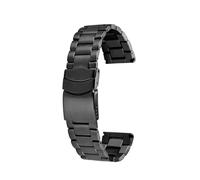 WHARGTSL 23mm Stainless Steel Strap Fit For Casio PROTREK Series Watch Chain PRW-60YT PRW-70/50/30 PRW-6900Y Series Black Silver Men's Bracel(Black)