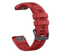 WHARGTSL 26mm 22mm Two Tone Silicone Strap Fit For Garmin Fenix E 8 7X 7 6 6X/Epix Pro Gen 2 51mm 47mm/Tactix Watch Band Accessories(Red,26mm)