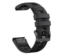 WHARGTSL 26mm 22mm Two Tone Silicone Strap Fit For Garmin Fenix E 8 7X 7 6 6X/Epix Pro Gen 2 51mm 47mm/Tactix Watch Band Accessories(Black,22mm)