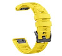 WHARGTSL 26mm 22mm Two Tone Silicone Strap Fit For Garmin Fenix E 8 7X 7 6 6X/Epix Pro Gen 2 51mm 47mm/Tactix Watch Band Accessories(Yellow,22mm)