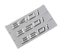 WHARGTSL 3D ABS Chrome Car Rear Trunk Letters Decal Sticker Fit For BMW E31 G15 840i 850i 860i Emblem Logo Auto Styling Accessories(840i)