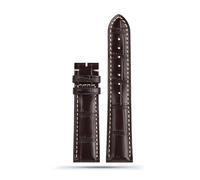 WHARGTSL Calfskin Watch Band Fit For Longines L3 Masters Collection Watch Strap Belt Bracelet Cowhide Leather 20mm, 21mm Butterfly Buckle(Brown nk,20mm)