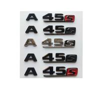 WHARGTSL Chrome Black Letters Emblem Fit For Mercedes Benz W176 W177 A45s AMG Trunk Rear Number Symbols(Chrome)