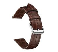 WHARGTSL Cowhide Strap 18mm 19mm 20mm 22mm Universal Watch Band For Men And Women's Smartwatch Accessories(Bamboo Brown,19mm)