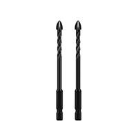 WHARGTSL Cross Hex Drill Bit Set For Concrete Porcelain Tile Glass Metal Professional Multifunction Drill Bits Kit Tools Carbide Drills(2pcs 6mm)