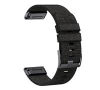 WHARGTSL Durable Nylon Strap Suitable Fit For Garmin Fenix7X Pro/5X/6 Nylon Weaving, Suitable Fit For Fenix5/6/7/Instinct Replacement(Black,26mm)