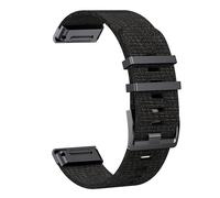 WHARGTSL Durable Nylon Strap Suitable Fit For Garmin Fenix7X Pro/5X/6 Nylon Weaving, Suitable Fit For Fenix5/6/7/Instinct Replacement(Black,22mm)
