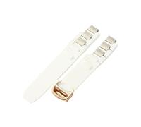 WHARGTSL Fit For Cartier 21st Century Watch Band W10125U2 Special Convex Interface Silicone Strap Watch Accessories Black White 10x20mm(White-Rose-Z4)
