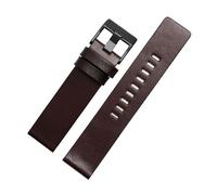 WHARGTSL Fit For DIESEL Leather Strap Bracelet DZ7311 DZ7332 DZ7314 DZ1405 DZ4323 Watch Band Black Brown 22mm, 24mm(A Dark Brown bk,24mm)
