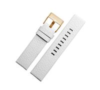 WHARGTSL Fit For DIESEL Leather Strap Bracelet DZ7311 DZ7332 DZ7314 DZ1405 DZ4323 Watch Band Black Brown 22mm, 24mm(White g,24mm)