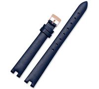 WHARGTSL Fit For Gucci Ya141501 Ya141401 Series Women's Notch Watch Band Leather Watch Strap 14mm(Blue-Rose-K12)