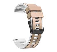 WHARGTSL Fit For Mibro C3 Smartwatch Band 20mm 22mm Bracelet Silicone Strap Fit For Mibro Watch C2 T2/A1 A2/X1/Lite2/Color Sport Watchband(Khaki white,22mm)