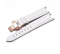 WHARGTSL Genuine Leather Watch Strap Fit For Vivienne Westwood Women Soft Comfortable Concave Interface Watchband18mm Wristband(White-Rose-B1)