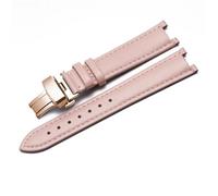 WHARGTSL Genuine Leather Watch Strap Fit For Vivienne Westwood Women Soft Comfortable Concave Interface Watchband18mm Wristband(Pink-Rose-B1)