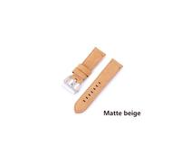 WHARGTSL Leather Watch Strap 20-26mm Men's Strap Fit For Panerai Watch Strap Watchband(Matte beige,24mm)