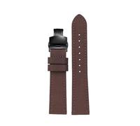 WHARGTSL Men's Nylon Leather Wrist Strap Fit For Omega Watch Waterproof Canvas Bracelet 18mm, 20mm, 22mm(Brown bk,22mm)