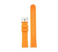 WHARGTSL Quick Release Silicone Rubber Watchband 18mm 20mm 22mm Women Men Strap Waterproof Sports Smart watch strap Watch Belt(Orange sk,18mm)