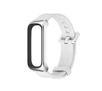 WHARGTSL Silicone Nylon Watch Strap Fit For Samsung GALAXY FIT 2 Bracelet Watchband Accessories Smart Watch Wriststrap(White)