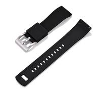 WHARGTSL Silicone Watch Band Quick Release Rubber Watch Strap 20mm Watch Accessories Replacement Rubber Watch Band(Black 1)