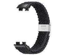 WHARGTSL Sports Nylon Strap Fit For Huawei Band 9 Replacement Belt Accessories Fit For Huawei Band 8 Weaving Wristband(Graphite black)