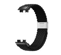 WHARGTSL Sports Nylon Strap Fit For Huawei Band 9 Replacement Belt Accessories Fit For Huawei Band 8 Weaving Wristband(Black)