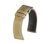 WHARGTSL Vintage Frosted Leather Strap Universal 20mm 22mm Waterproof Cowhide Bracelet Smart Watch Strap Accessories(Light brown,22mm)