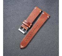 WHARGTSL Watch Strap 18mm 20mm 22mm Thin Soft Retro Waterproof Smart Watch Band Female Male Accessories Bracelet(Light brown,18mm)